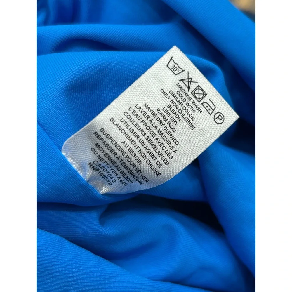 House Of Harlow 1960 Women XS Bodysuit Royal Blue Minimalist Y2K Sleek Stretch - Picture 6 of 7